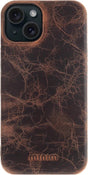 iPhone 15 100% Leer hoesje | Lederen Backcover | Minimalistisch | Bruin