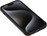 iPhone 15 Pro Max 100% Leer hoesje | Lederen Backcover | Minimalistisch | Zwart