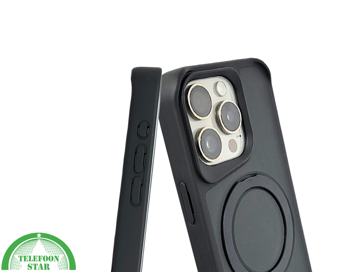 iPhone 15 Pro Max Achterkant Hoesje met Ringhouder &ndash; Elegant &amp; Functioneel Beschermhoesjee