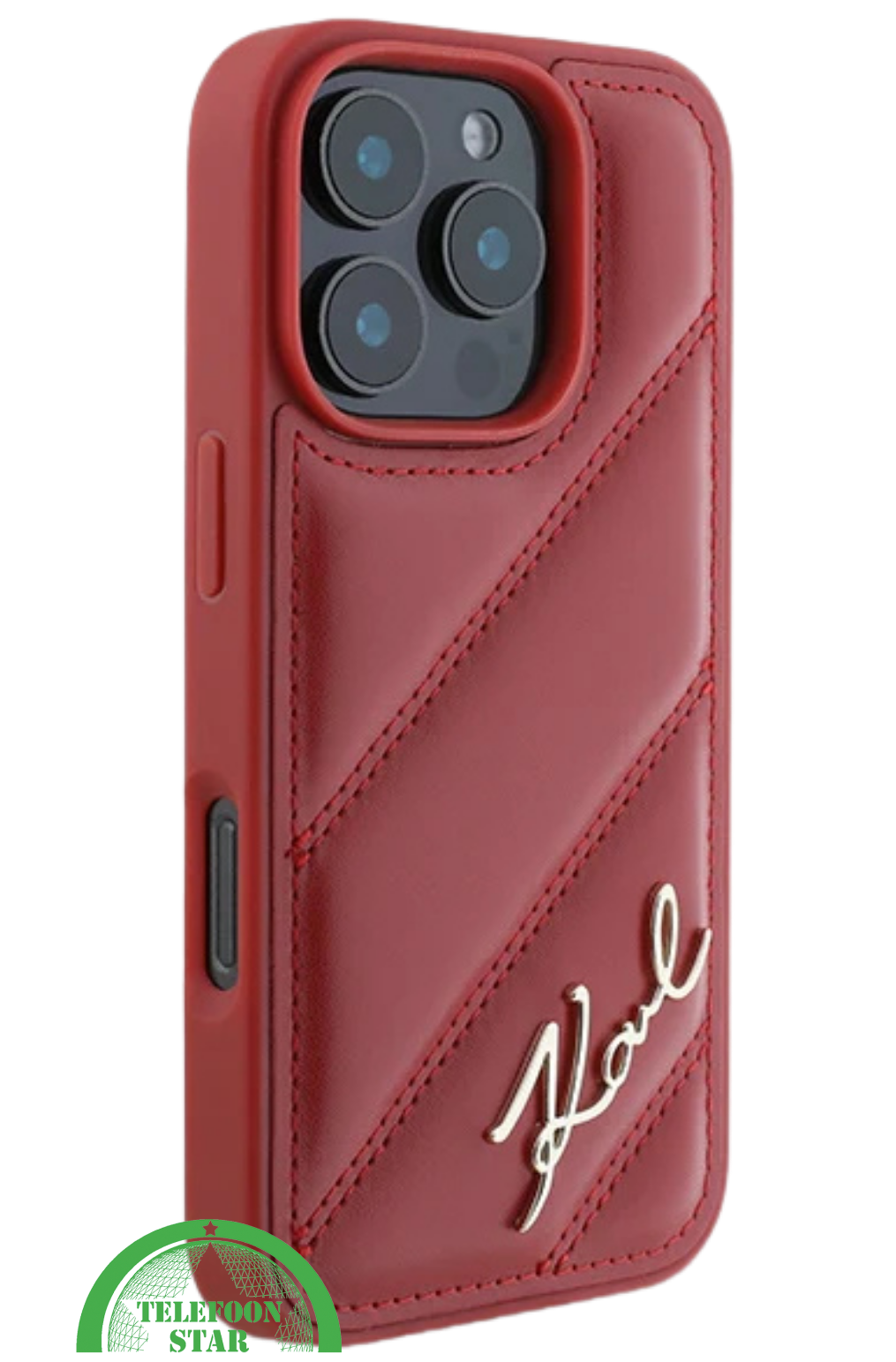 Hoesje voor iPhone 16 Pro Max Luxe Hoesje Rood &ndash; Stijlvolle Bescherming met Elegant Design