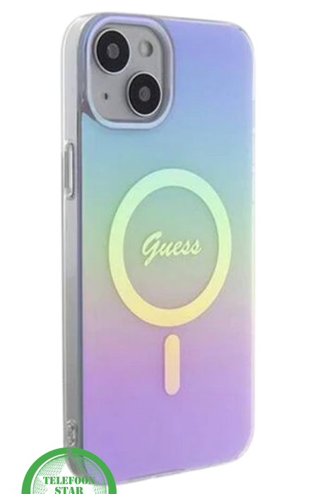 Hoesje voor iPhone 13 &ndash; Transparant Regenboog Design met MagSafe Ondersteuning