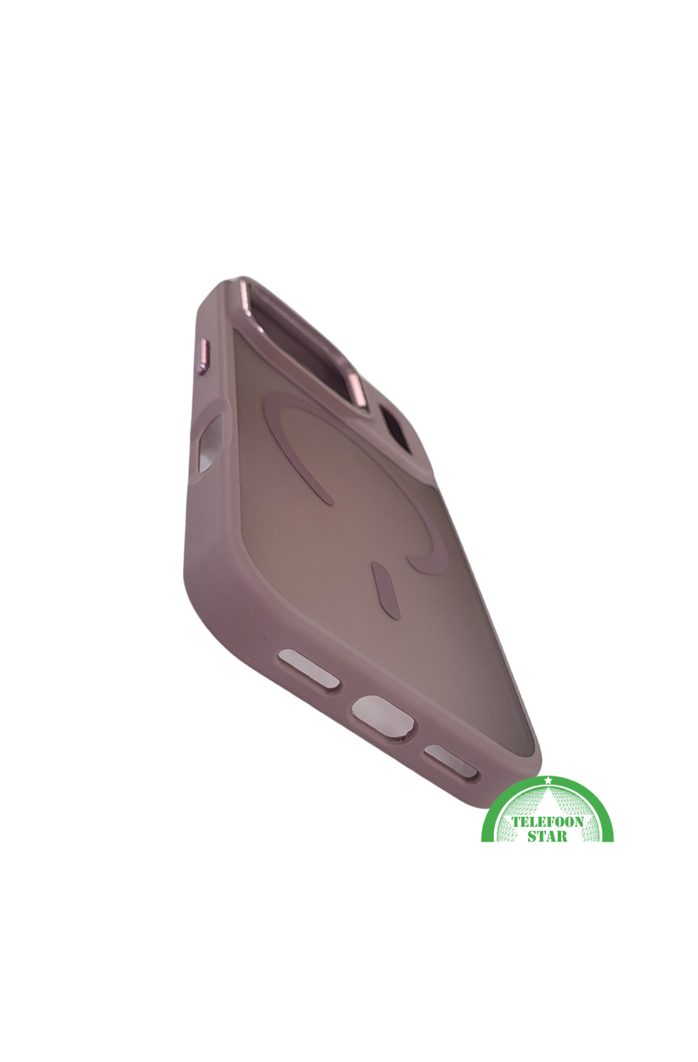 Matte ProtectCase iPhone 17 Pro Max met Magnetische Oplaadring &ndash; Smoke Bruin