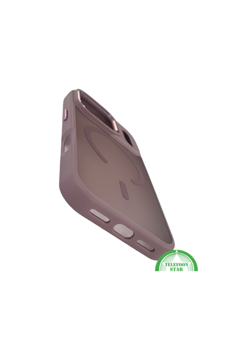 Matte ProtectCase iPhone 17 Pro Max met Magnetische Oplaadring &ndash; Smoke Bruin