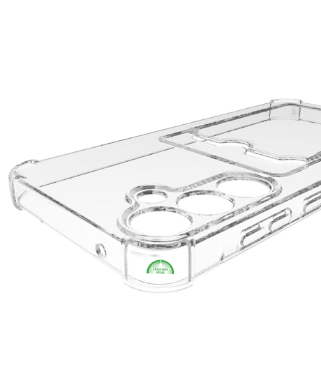 Hoesje voor Galaxy A57 Transparant met Kaarthouder Praktisch, Slank & Schokbestendig