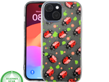 iPhone 15 Hoesje &ndash; Lieveheersbeestjes Design | Transparant, Vrolijk &amp; Beschermend