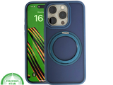 Donkerblauw iPhone 15 Pro Max Hoesje met Ringhouder &ndash; Grip &amp; Bescherming | Telefoonstar.nl