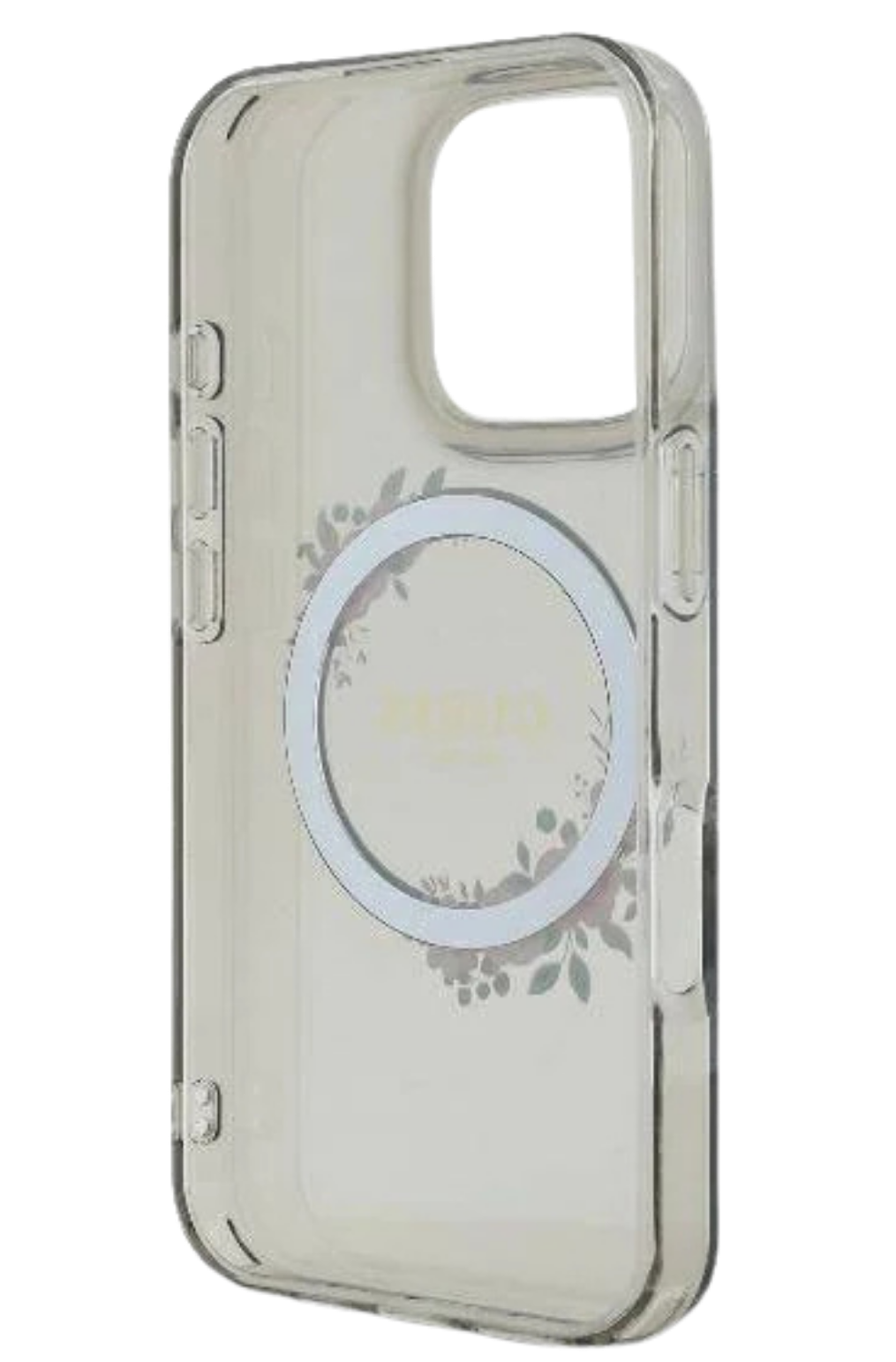 iPhone 16 Pro Transparant Hoesje met Bloemenring | Elegant Design met Subtiele Luxe