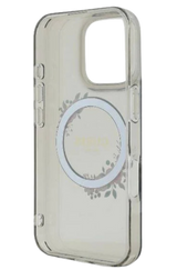 iPhone 16 Pro Transparant Hoesje met Bloemenring | Elegant Design met Subtiele Luxe