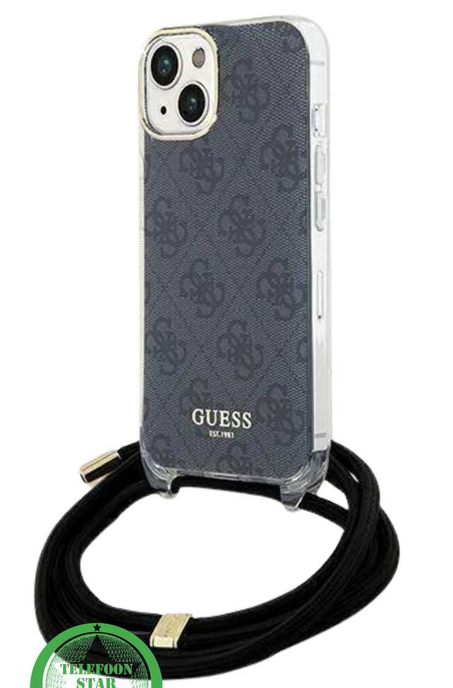 Zwart crossbody hoesje voor de iPhone 14