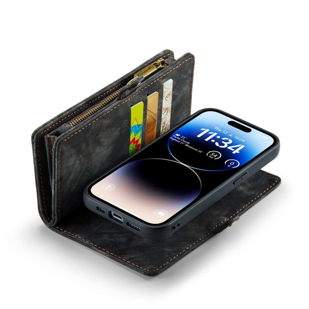 iPhone 14 Pro 3-in-1 portemonnee hoesje zwart