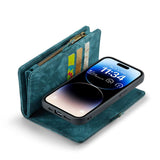 iPhone 14 Pro 3-in-1 portemonnee hoesje blauw