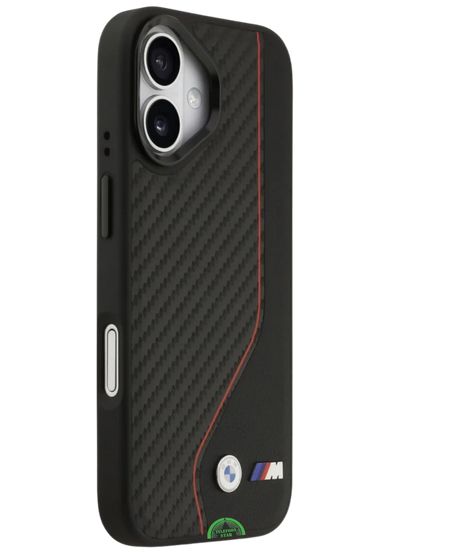 Hoesje iPhone 17 Zwart Carbon Racing Grip Case Sterke Slank