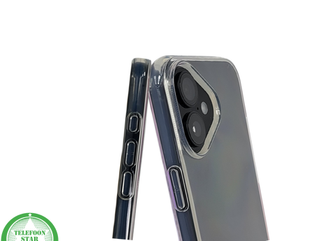 silicone hoesje doorzichtig voor iPhone 16