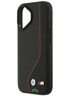 Hoesje iPhone 17 Zwart Carbon Racing Grip Case Sterke Slank