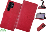 Boekcase hoesje voor Samsung S26 Ultra Rood kunstleer