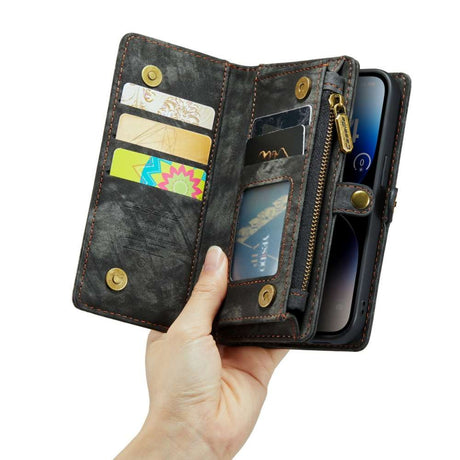 iPhone 14 Pro Max 3-in-1 portemonnee hoesje zwart