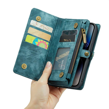 iPhone 14 Pro 3-in-1 portemonnee hoesje blauw