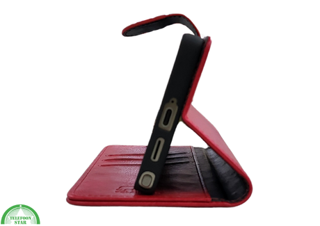 Boekcase hoesje voor Samsung S26 Ultra Rood kunstleer
