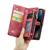iPhone 14 Pro 3-in-1 portemonnee hoesje rood
