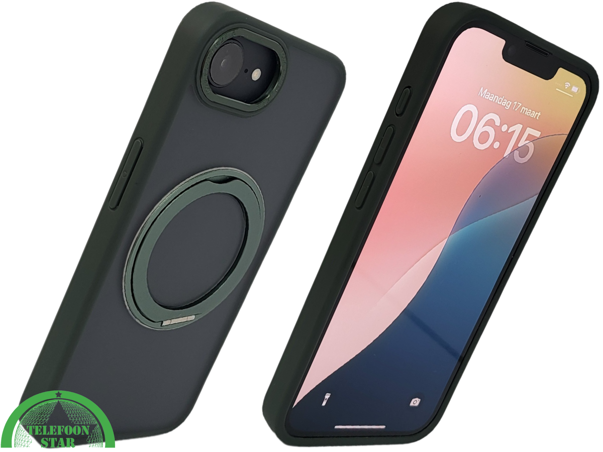 iPhone 16e Hoesje MagSafe Compatibel Groen Schokbestendig