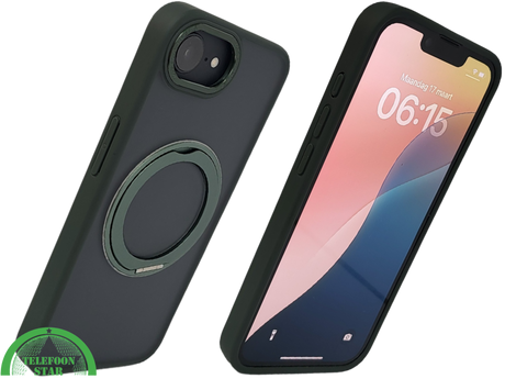 iPhone 16e Hoesje MagSafe Compatibel Groen Schokbestendig