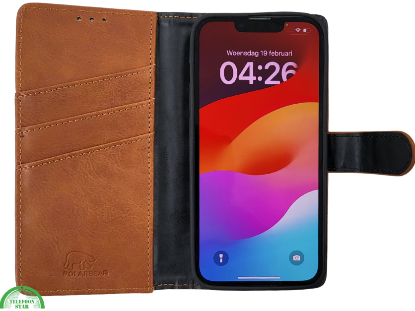 Wallet Case Licht Bruin IPhone 16E