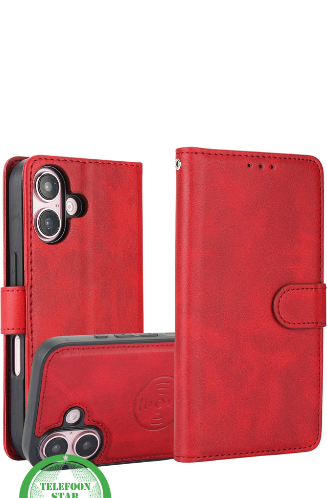 iPhone 16 Bookcase Hoesje &ndash; Mintgroen | Stijlvolle Bescherming met Magnetische Sluiting
