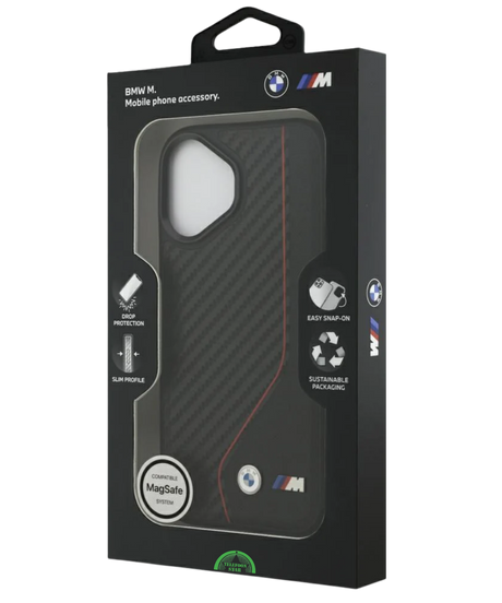 Hoesje iPhone 17 Zwart Carbon Racing Grip Case Sterke Slank