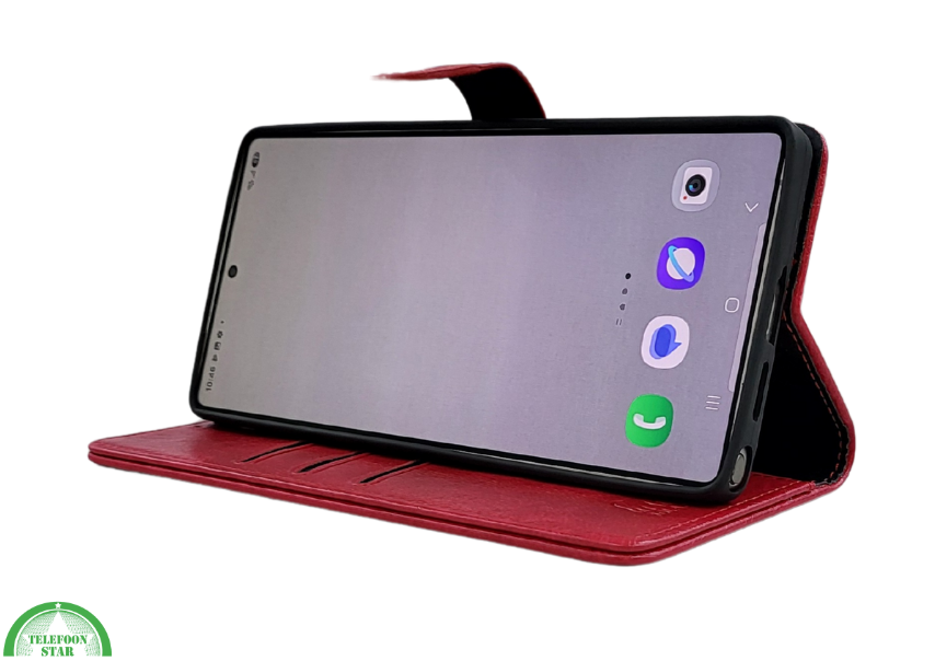 Boekcase hoesje voor Samsung S26 Ultra Rood kunstleer