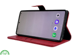 Boekcase hoesje voor Samsung S26 Ultra Rood kunstleer