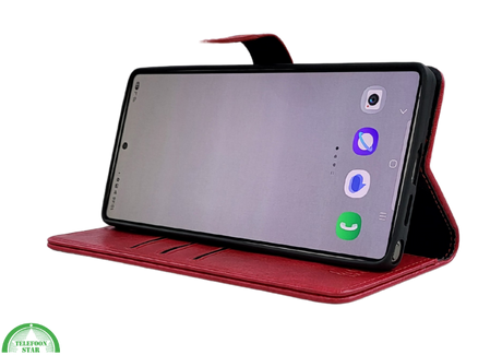 Boekcase hoesje voor Samsung S26 Ultra Rood kunstleer