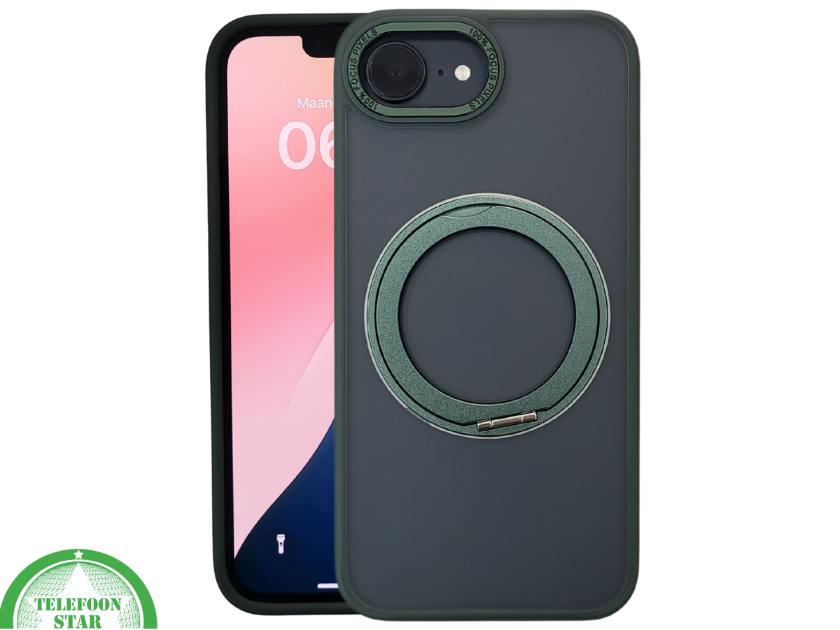 iPhone 16e Hoesje MagSafe Compatibel Groen Schokbestendig