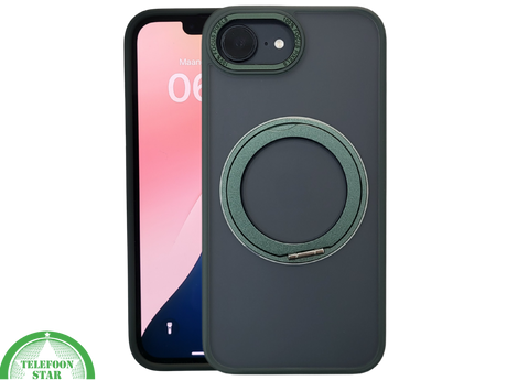 iPhone 16e Hoesje MagSafe Compatibel Groen Schokbestendig