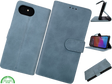 Boek Case Leer Wallet Case Donkerblauw iPhone 16E