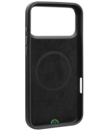 Hoesje voor iPhone 17 Pro Max Zwart Slank en Leather Stripe Case