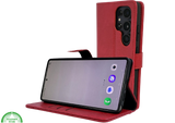Boekcase hoesje voor Samsung S26 Ultra Rood kunstleer