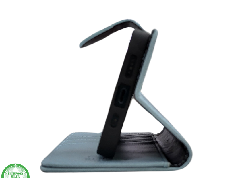 Boek Case Leer Wallet Case Donkerblauw iPhone 16E