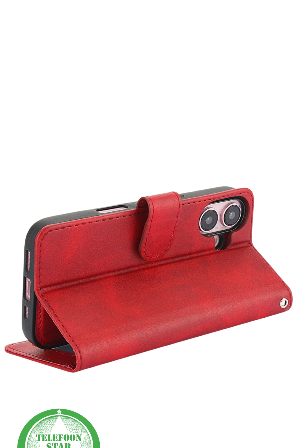 iPhone 16 Bookcase Hoesje &ndash; Mintgroen | Stijlvolle Bescherming met Magnetische Sluiting