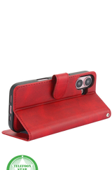 iPhone 16 Bookcase Hoesje &ndash; Mintgroen | Stijlvolle Bescherming met Magnetische Sluiting