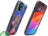 iPhone 15 Plus Hoesje &ndash; Neon Skull &amp; Vlinder Design | Creatief, Stoer &amp; Beschermend