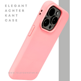 Lichtroze iPhone 15 Pro Hoesje &ndash; Zachte Siliconen Bescherming | Telefoonstar.nl