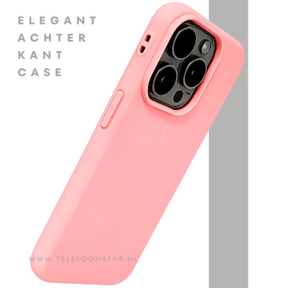 Lichtroze iPhone 15 Pro Max Hoesje &ndash; Zachte Siliconen Bescherming | Telefoonstar.nl