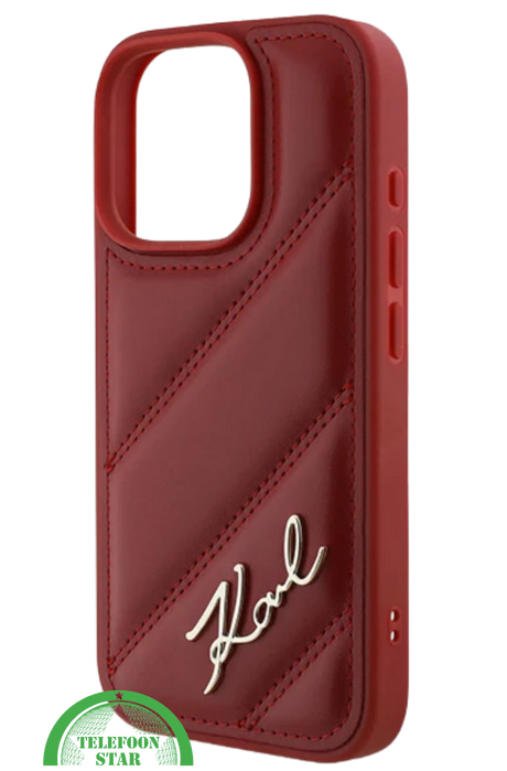 Hoesje voor iPhone 16 Pro Max Luxe Hoesje Rood &ndash; Stijlvolle Bescherming met Elegant Design