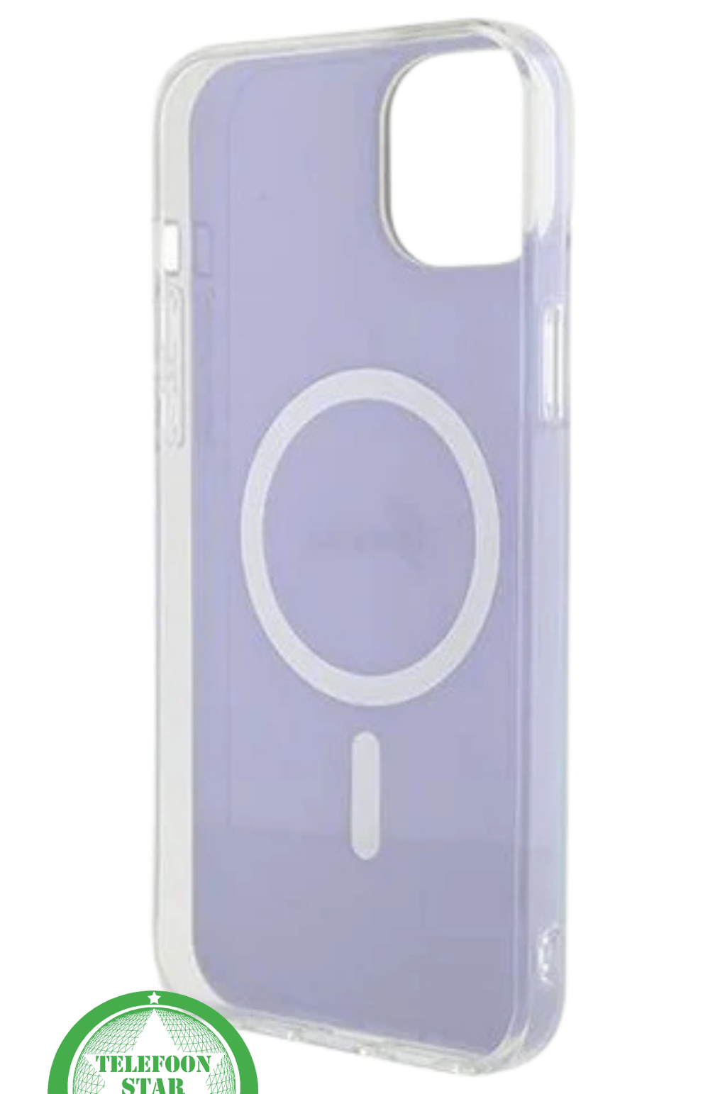 Hoesje voor iPhone 14 &ndash; Transparant Regenboog Design met MagSafe Ondersteuning