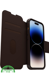 Donker bruin Bookcase Hoesje iPhone 14 Pro Max