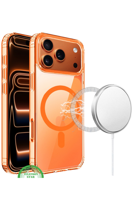 Silicone Hoesje voor iPhone 17 Pro Max&ndash; MagSafe &amp; Schokbestendig, Flexibel, Helder &amp; Extra Sterk, transparant en | Telefoonstar