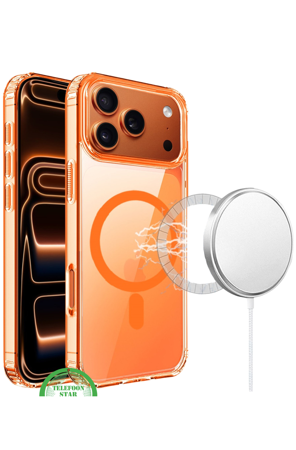 Silicone Hoesje voor iPhone 17 Pro – MagSafe & Schokbestendig, Flexibel, Helder & Extra Sterk, transparant en | Telefoonstar