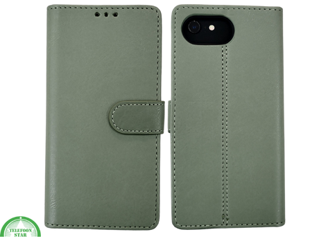 Boek case Groen cover iPhone 16E 2025 leer up