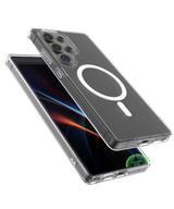 Transparant Hoesje voor Samsung S24 Ultra – MagSafe Ready & Schokbestendig