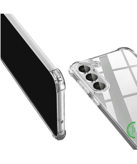 Hoesje voor Samsung S24 Transparant Schokbestendig, Slank, Sterk & Krasvast